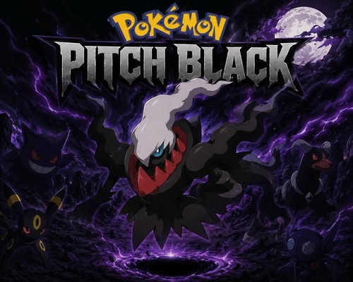 Pitch black pokemon cards - black,