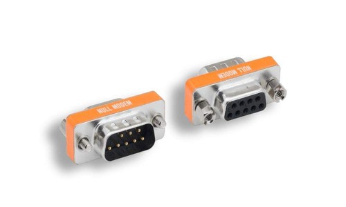 Null modem adapter db9m - db9m, to